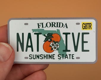 Magnete Per Targa Orlando Florida In MDF: 5x10 Cm, Decorazione Da Frigo Da Collezione, Idea Regalo