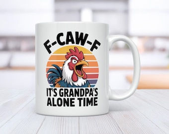Funny Grandpa Coffee Mug, Chicken Joke, Personalized Gift