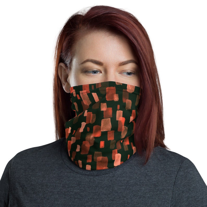 Women's Neck Gaiter Face Covering Tube Scarf Headwear Etsy