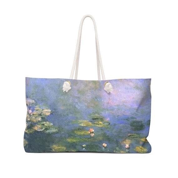 Weekender Bag With Water Lilies 1906, by Claude Monet, Duffle Bag,  Overnight Bag, Sling Bag, Beach Bag, Pretty Laundry Sack, Large Yoga Bag 