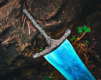 Réplica de la gran espada Moonlight / Espada del Anillo de Elden / Accesorio de cosplay de la Luna Oscura / Espada de metal completo Regalo para él, novio, jugador, regalo de Navidad