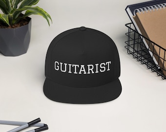 Gitarrist Cap - Bestickte Snapback Cap für Gitarristen - Trag Deine Rolle