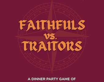 Traitors Party Game For Dinner Parties | Printable Murder Mystery Bundle | Party Game Inspired by The Traitors