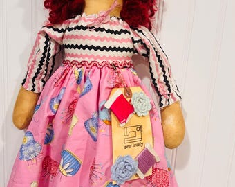 Primitive Sewing Annie Dolls