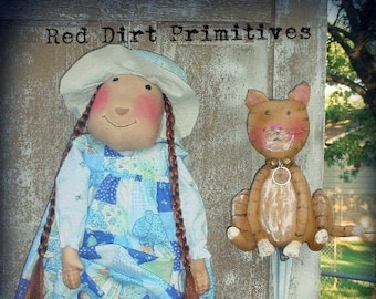 Primitive Holly Hobbie and Mr. Jingles E Pattern