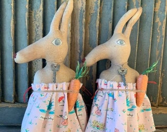 Spring Stump Bunny E Pattern