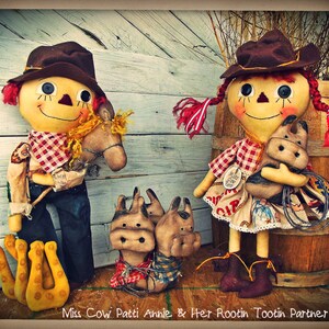 Miss Cow Patty Annie en haar Rootin Tootin Partner Anidie E-patroon