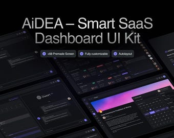 AiDEA – Kit d'interface utilisateur pour tableau de bord SaaS intelligent