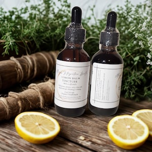 Handcrafted Organic Lemon Balm Tincture - Mood/Sleep Support