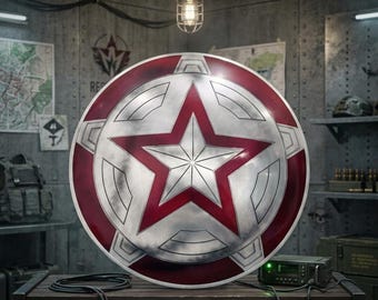 Captain America Metal Shield – Avengers Movie Replica Cosplay Prop Wall Decor