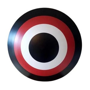 Personalized Captain America Shield Steel Avengers Replica Superhero Cosplay LARP Display Prop image 2