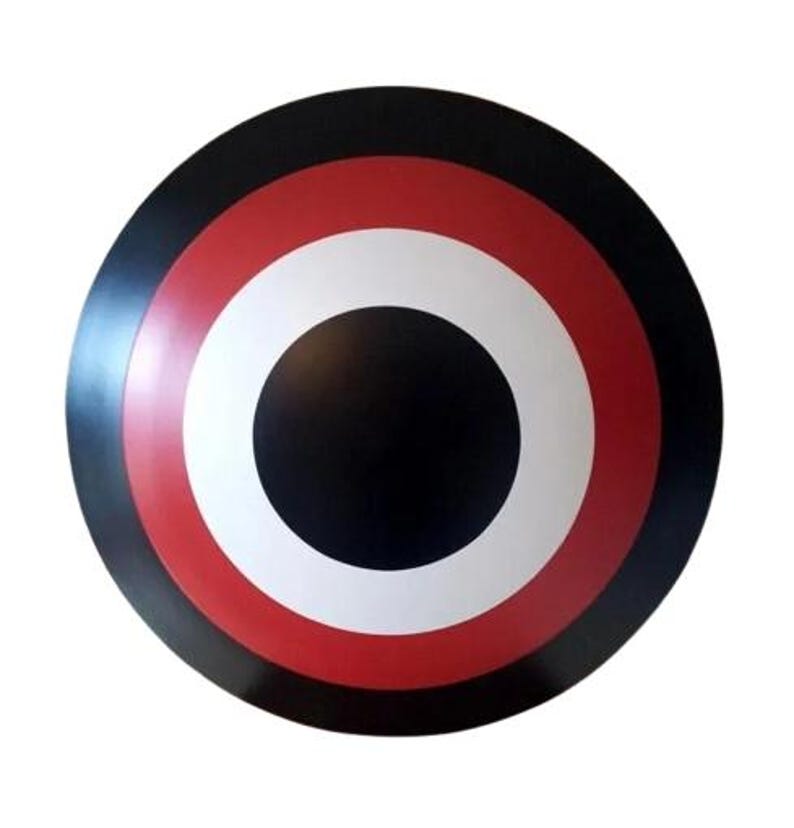 Personalized Captain America Shield Steel Avengers Replica Superhero Cosplay LARP Display Prop image 2