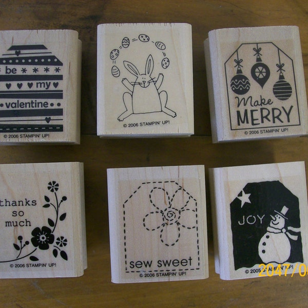 Rubber Stamp Set, Tags So Much, Stampin' Up, Wood Mount, Holiday, Thank you, Scrapbooking, Card Making, Paper Crafting