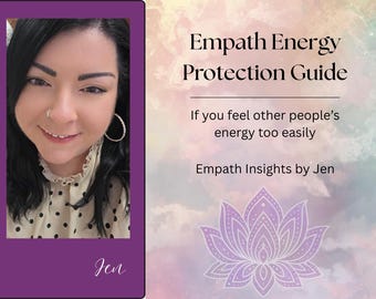 Empath Insights Printable Guide | Energy Healing, Grounding, Cleansing & Self-Care Workbook (Digital Download PDF)