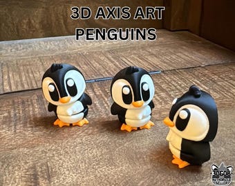 3D-geprint pinguïnspeelgoed – zakhuisdier, bureaudecoratie, pinguïncadeau voor kinderen en dierenliefhebbers