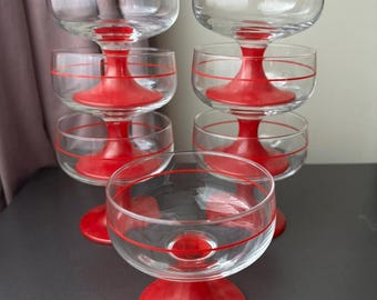 Set of 7 Vintage 1980s French Dessert Bowls