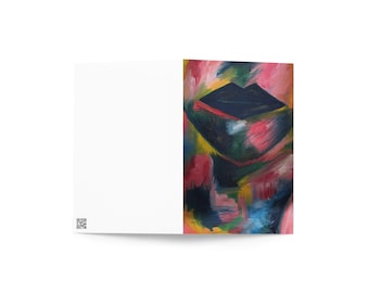 Abstract Art Greeting Card with Envelope