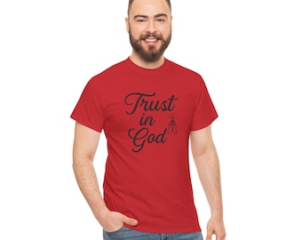 Trust in God t-shirt | Script faith design with praying hands