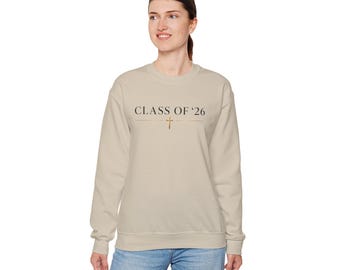 Class of '26 Christian Crewneck Sweatshirt | Graduation Sweatshirt | Hope Plan Future Faith Gift | Senior 2026 Graduate Pullover