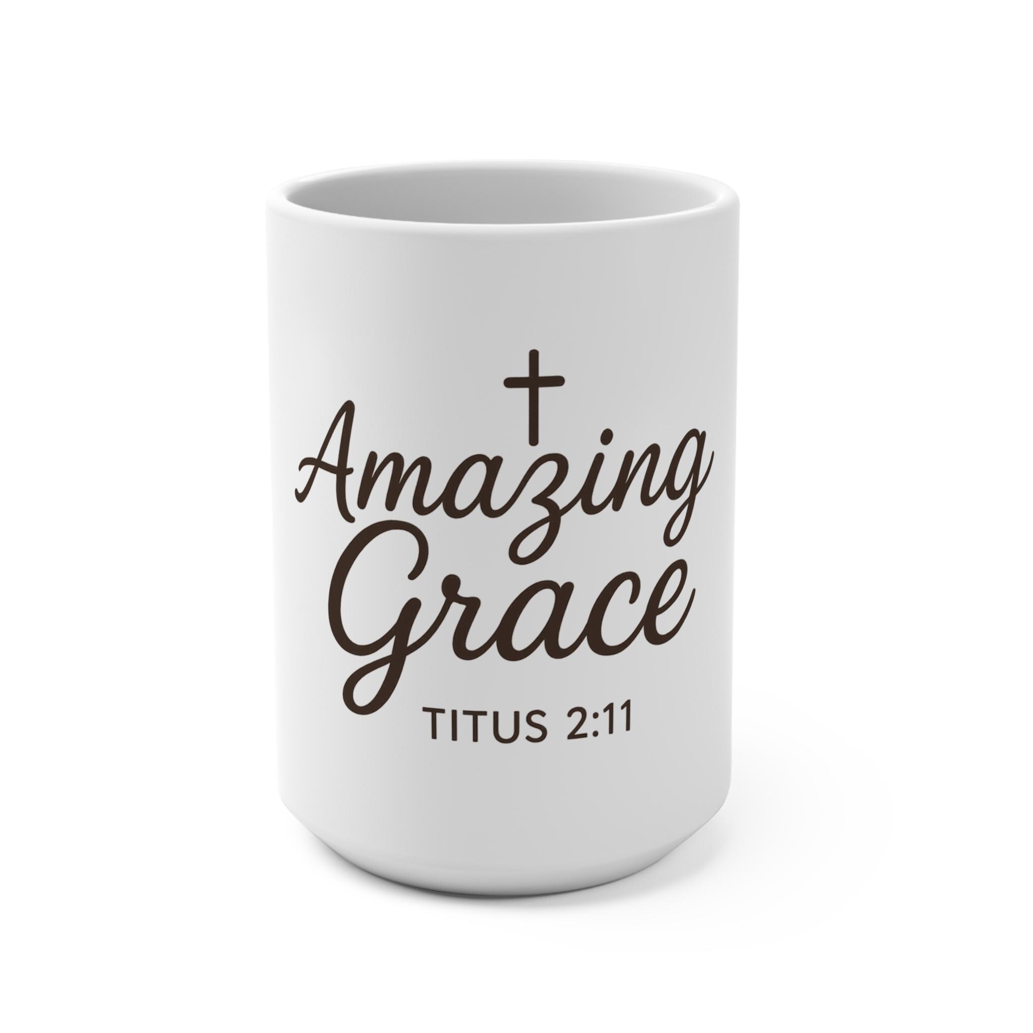Amazing Grace Titus 2:11 Mug | Christian Scripture Coffee Cup