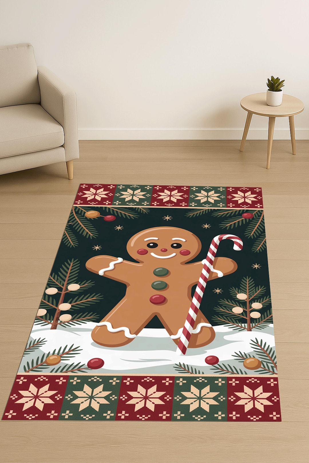 Gingerbread Man Rug