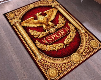Custom Roman SPQR Eagle Rug