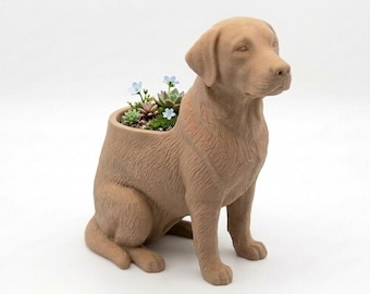 Labrador Retriever Succulent Pot, Indoor Planter, Succulent Planter, Dog Succulent Pot, Dog Flower Pot, Dog Decor
