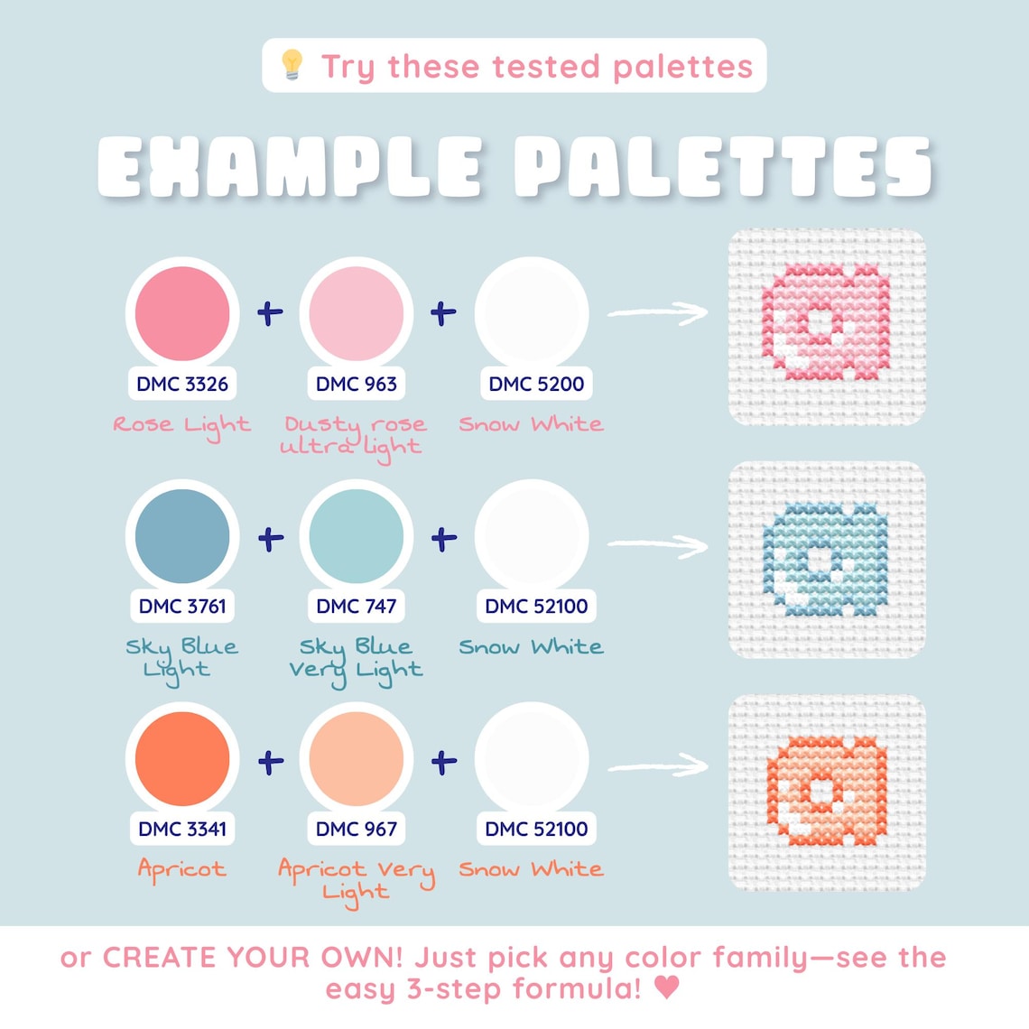 Bubble Alphabet Numbers Cross Stitch Pattern: Kawaii Digits, Sweet ...