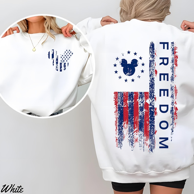 Mickey America Flag Shirt Disneyland 2026 Shirt Disneyworld Trip Disney 250 Celebrates America Disney Trip Shirt, 4th of July Patriotic Gift image 3