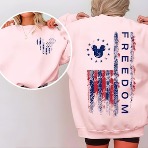 Mickey America Flag Shirt Disneyland 2026 Shirt Disneyworld Trip Disney 250 Celebrates America Disney Trip Shirt, 4th of July Patriotic Gift image 4