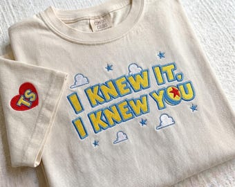 Embroidered I Knew It I Knew You Shirt, Toy Story 5 Comfort Colors Shirt, Woody Buzz Lightyear Tee, Disneyland Toy Story Shirt, Disney Gift