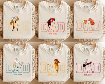 Comfort Colors® Disney Dad Shirt, Custom Simba Mickey Shirt, Disney Dad And Son Shirt, Disneyworld Fathers Day, Diseny Retro Kids shirt