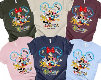 Custom Disney Trip 2026 Shirt, Disney Trip shirt, Disneyland Family Vacation Shirt, Disney Family Matching Shirt, Disney World Shirt Family