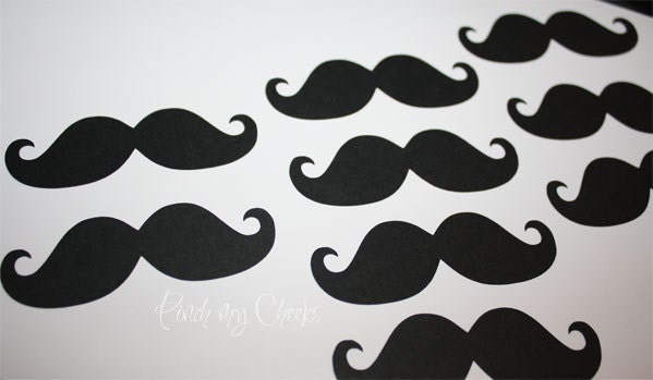 Mustache Black Die Cuts perfect for your Wedding Party LIttle Man Sho…