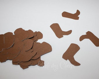 Cowboy Boots Confetti perfect for your Birthday Rodeo Party Western Baby Shower Cards 80 pieces