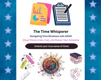 ADHD-toolkit voor tijdblindheid: visueel schema, tijdsblokkering (afdrukbaar)