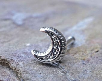 Nose Ring Nose Stud Lunar Moon