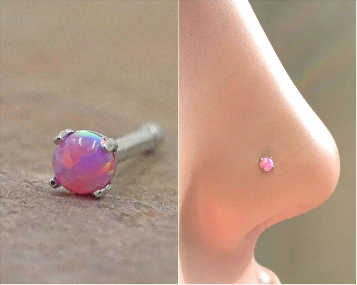 Pink nose on sale ring stud