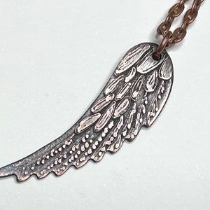 Angel Wing Bird Wing Feather Necklace image 5