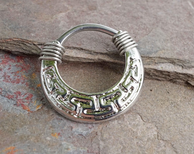 Piercing Septum Clicker Argento Tribale Clicker - Foto 14