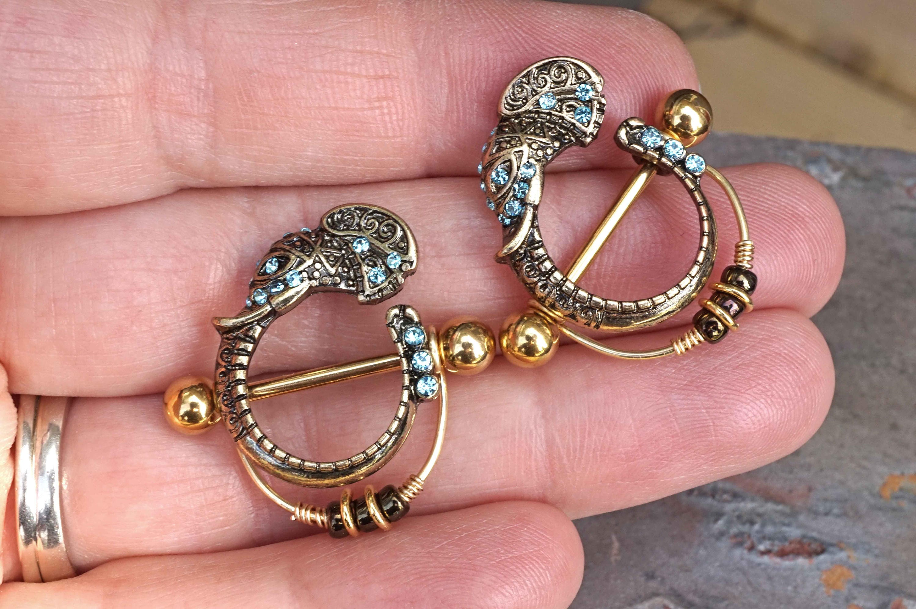 Elephant nipple rings deals