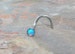 Light Blue Nose Ring Fire Opal Nose Piericng 