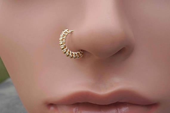 Small Gold Plated Crystal Nose Ring Indian Wedding Nath Jewellery Nostril  Ring Ethnic Piercing Fashion Nose Jewellery Bridal Ring Hoop Red - Etsy