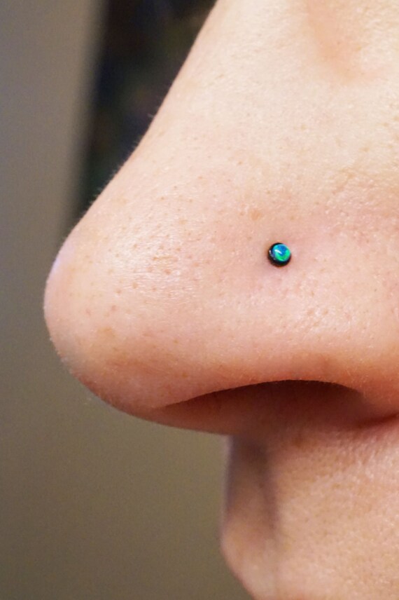 Black opal nose stud outlet