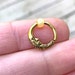 Man in the Moon Gold Daith Earring Rook Piercing Hoop