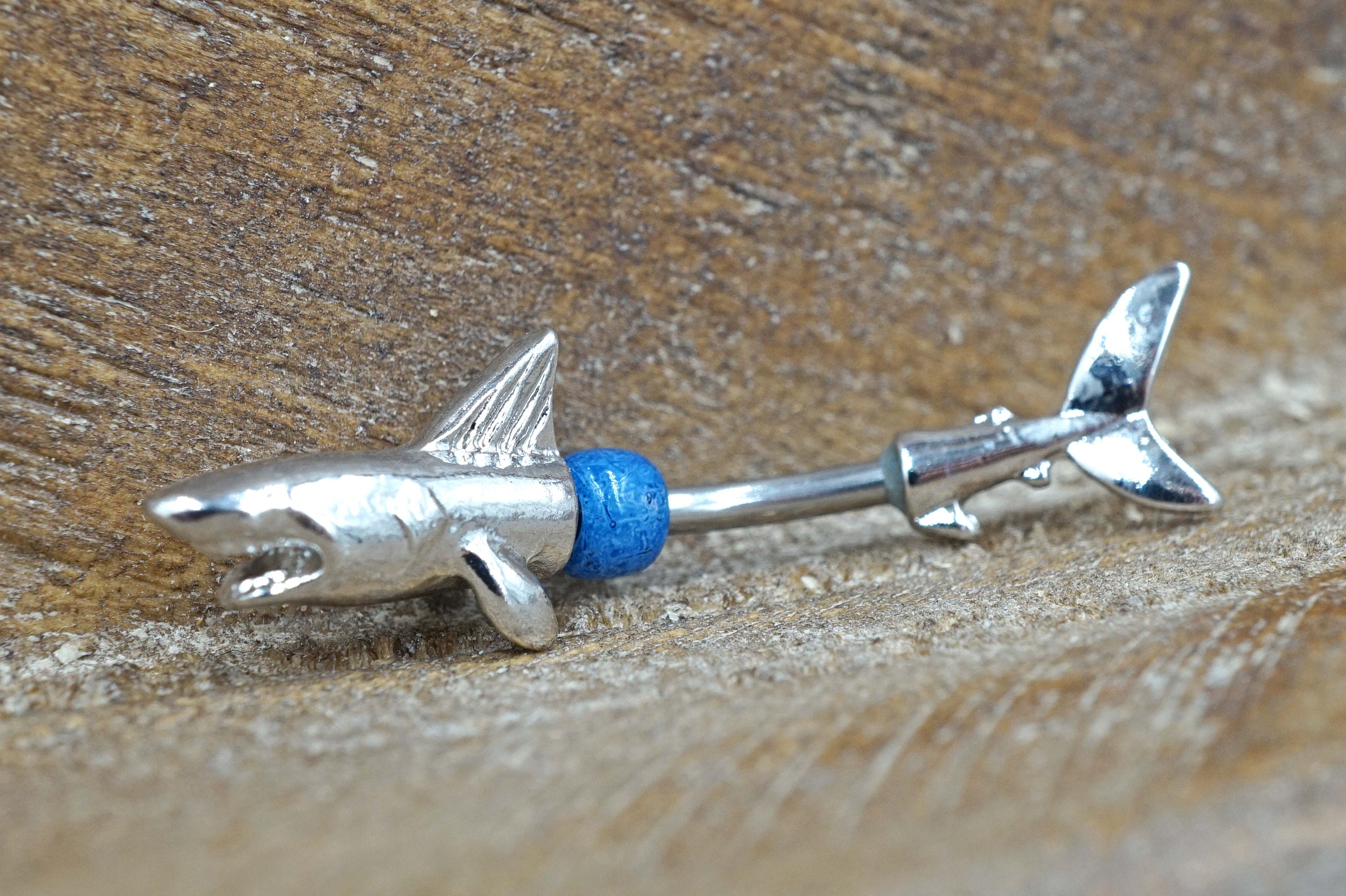 Shark belly 2024 button ring