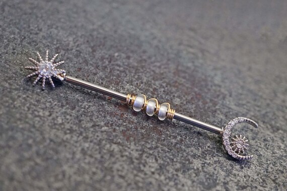 14 gauge industrial barbell deals