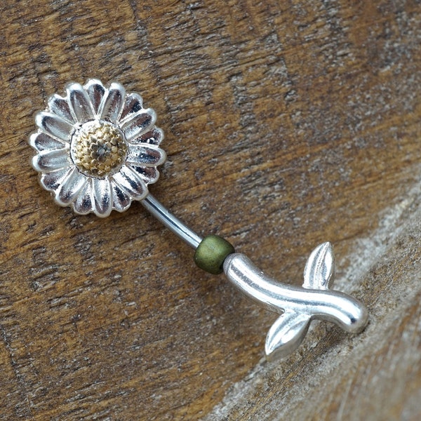 Sunflower Belly Button Jewelry Ring In-N-Out