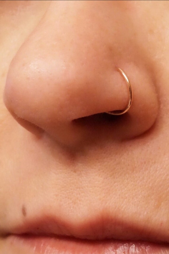 Silver And Gold Nose Ring Hoop 6-mm 22 Gauge (set Of 3) Surgical Steel  Spectrum | eBay