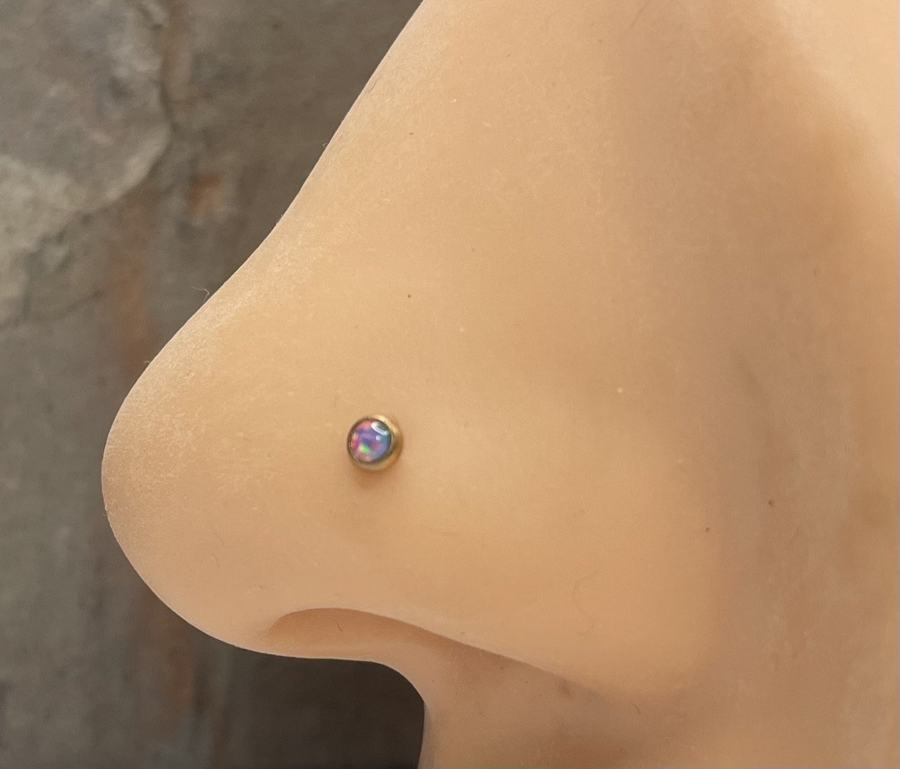 14 Karat Rose Gold Nose hoop Ring - BM25.com